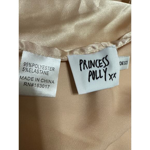 Princess Polly Women's Gold Yellow Silky Satin Shawl Wrap Neck Scarf One Size - Picture 2 of 2